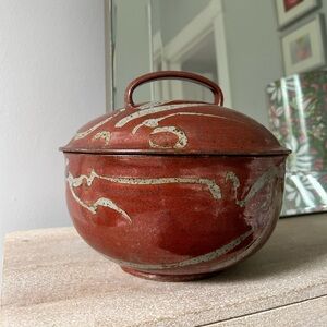 Handmade Ceramic Serving Bowl w/ Lid